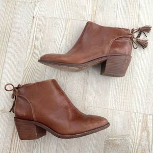 MADEWELL‎ et Sezane Brown Leather Ankle Boots 7